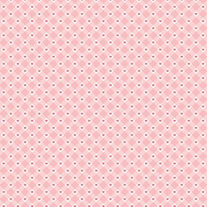 Valentine Gingham Heart Paper