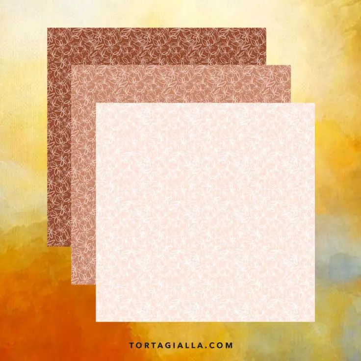 Autumn Leaves Scrapbook Papers Preview - free download on tortagialla.com #freeprintables #hybridscrapbooking #freebie