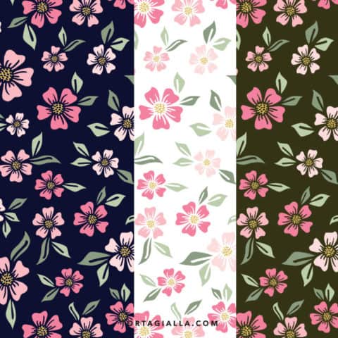 Free Floral Printable Papers - tortagialla