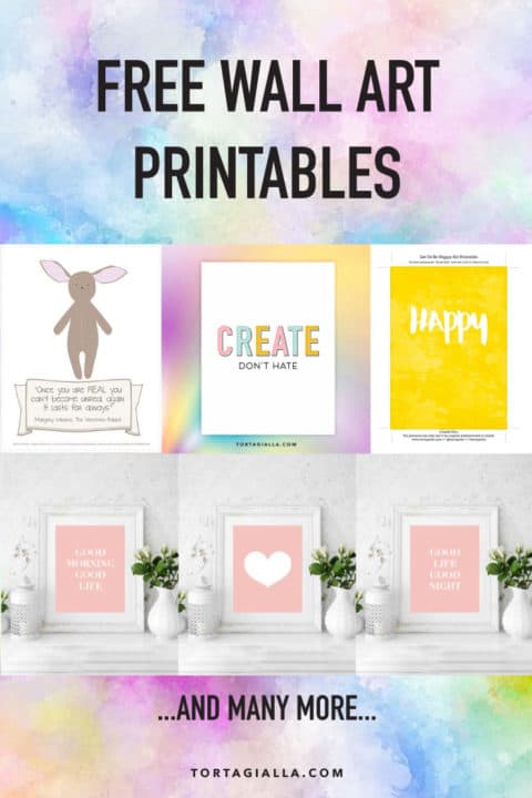 Free Wall Art Printables (Instant Downloads) - tortagialla