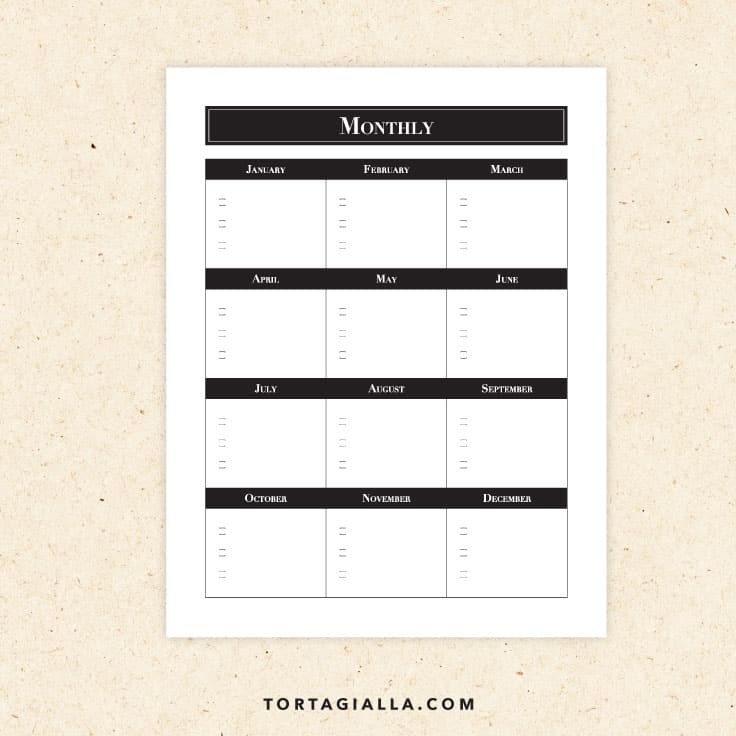 Preview of calendar printable for monthly projects or task tracking.