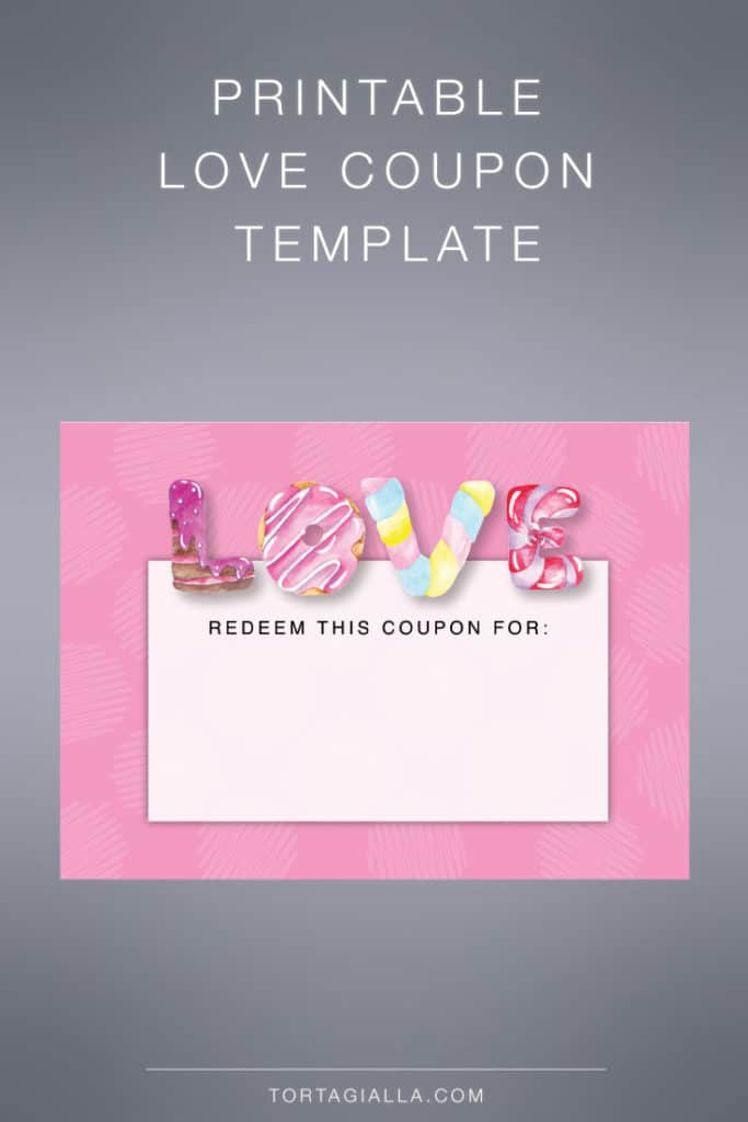 Printable love coupon template - download the free PDF so you can print at home.