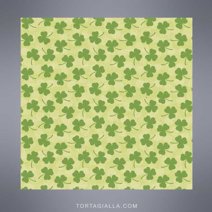 Printable Shamrock Patterned Paper