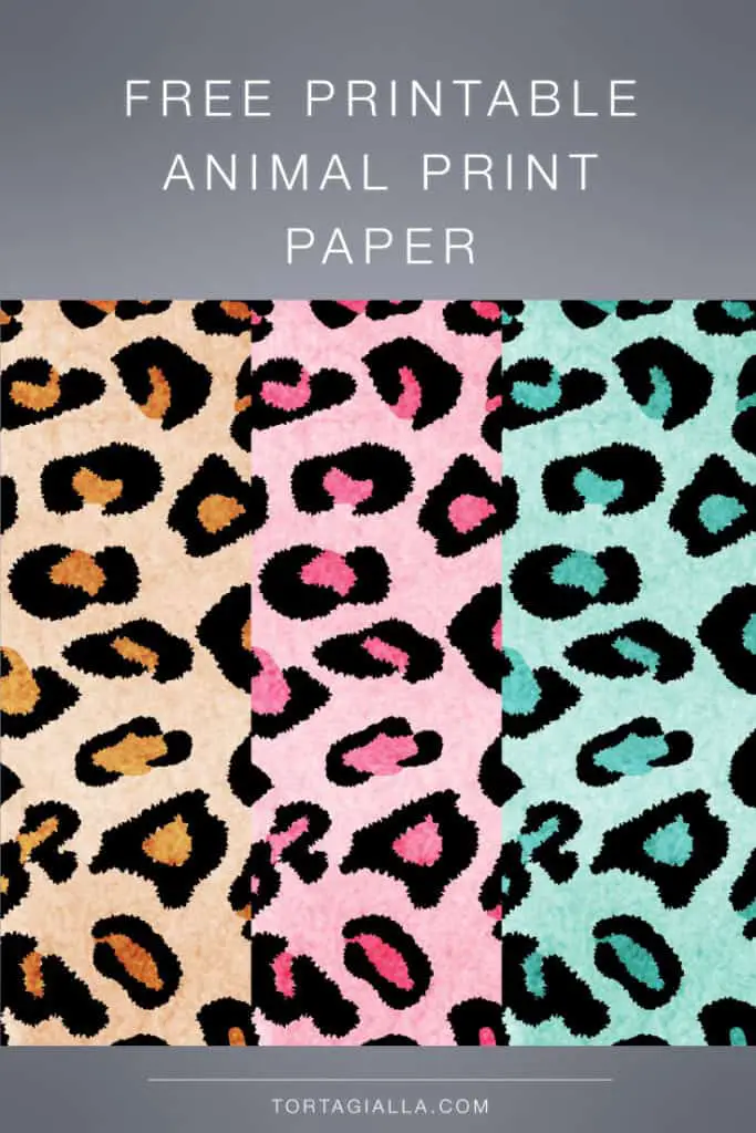 FREEBIE DOWNLOAD: Free printable animal print paper designs