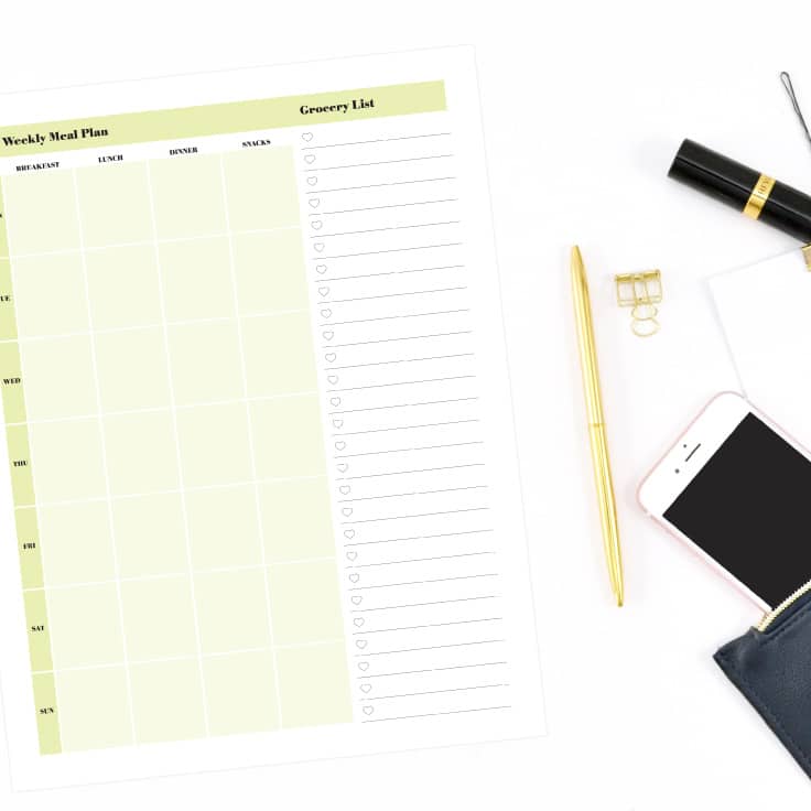 meal planner template