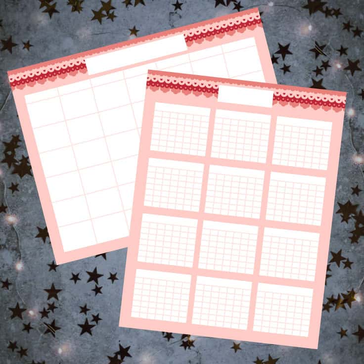 Free Printable Blank Calendar Templates