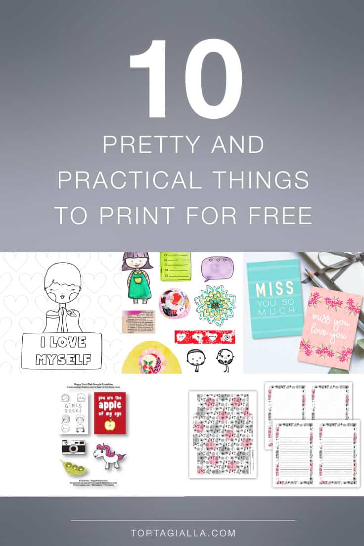 Looking for pretty and practical things you can print for free? Look no further than the amazing world of digital printables.