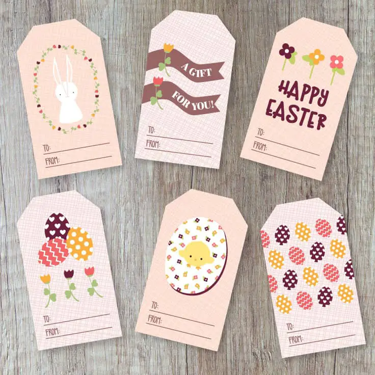 Easter Printable GIft Tags on Kenarry.com