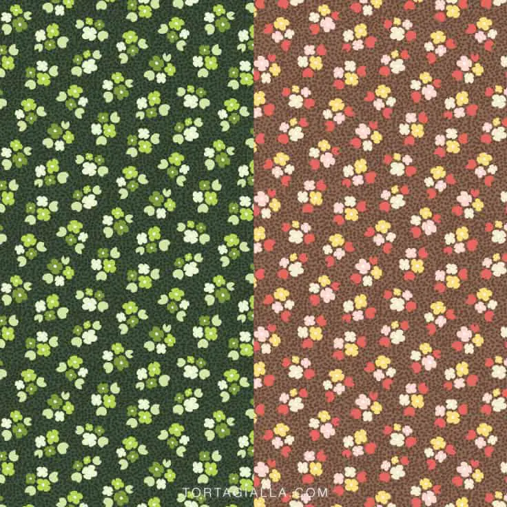 Download these two floral papers for free on tortagialla.com