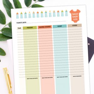Free-Printable-Baby-Care-Log-Preview1 - tortagialla