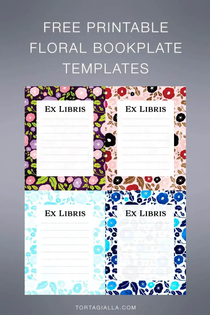Check out these pretty floral bookplate printables, so you can organize and label your personal library of books at home! Great for gift-giving as well!