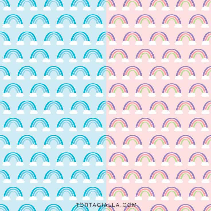 Check out these free rainbow digital papers to download and print at home for scrapbooking and more!