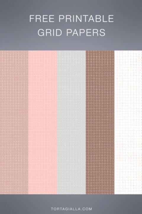 Free Printable Grid Paper - Aesthetic Colors - tortagialla