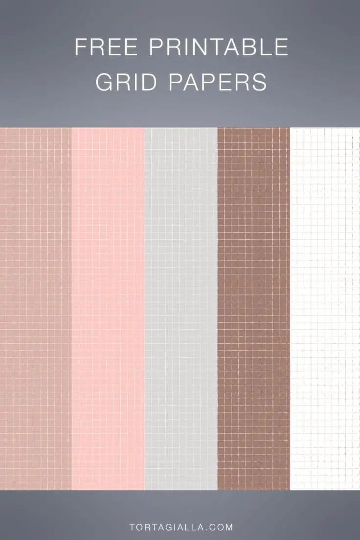 Check out these free printable grid paper downloads in a neutral color palette for journaling and planner decoraiton.