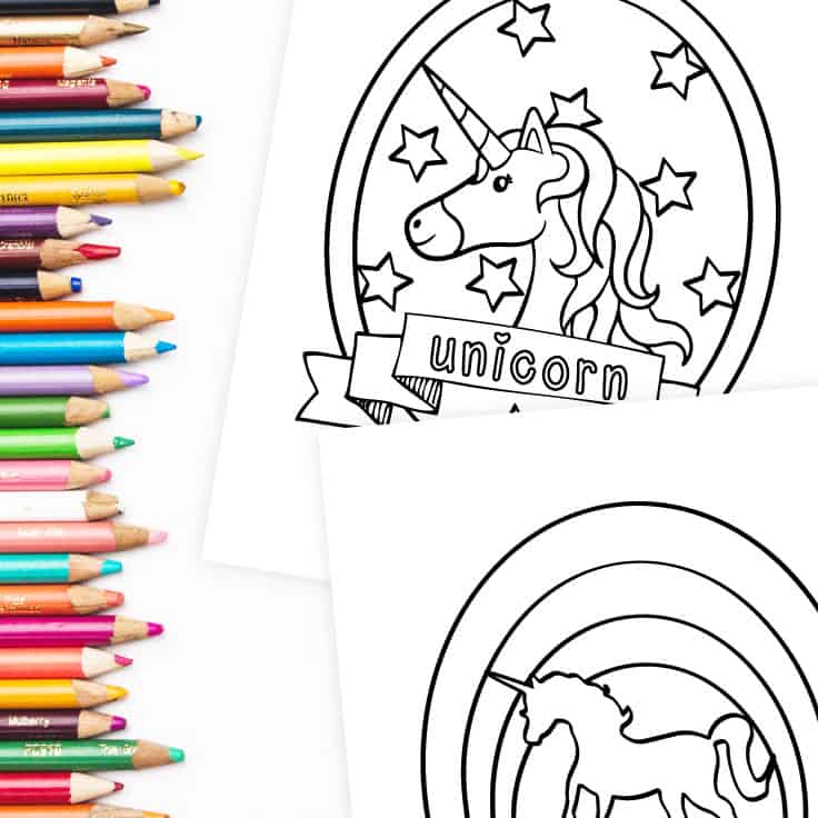 Free printable unicorn coloring pages