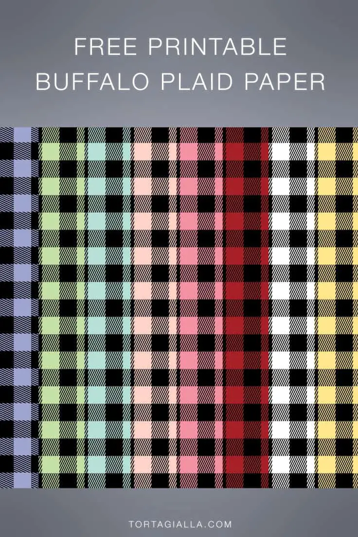 Free Printable Buffalo Plaid Papers tortagialla