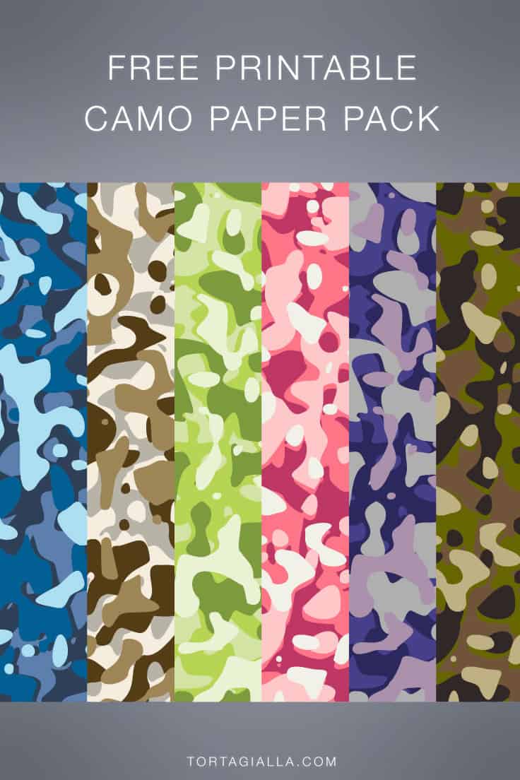 Camouflage Pattern Paper Design - Free Download