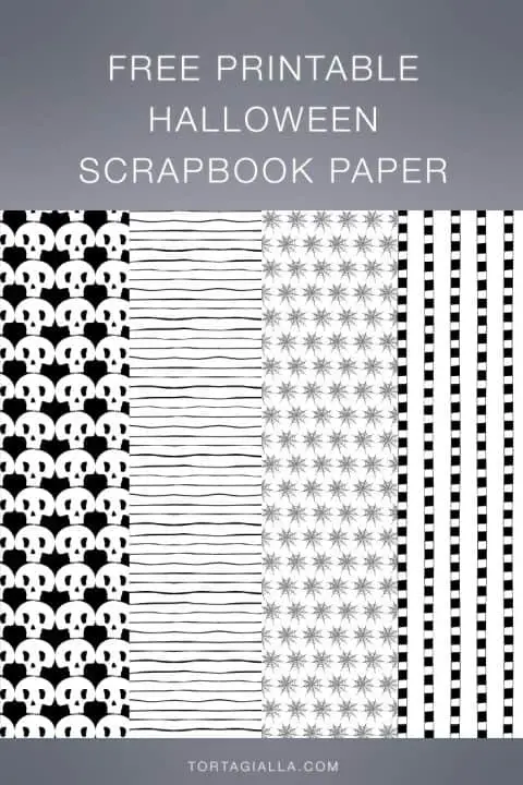 Free Printable Halloween Scrapbook Paper - tortagialla