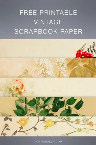 Free Printable Vintage Scrapbook Paper Designs