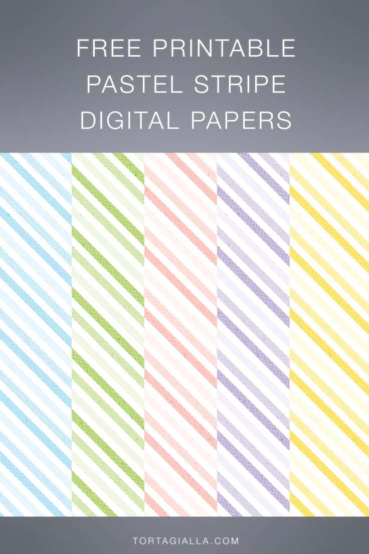 Looking for some striped pastel patterned paper designs? Download these free printable pastel stripe digital papers for collaging, journaling and other fun papercrafting projects.