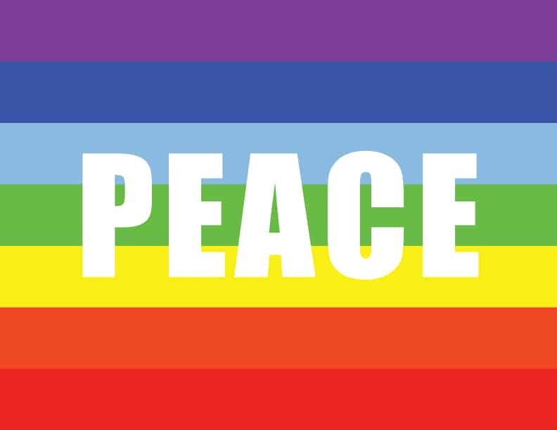 Preview of Free Printable Peace flag