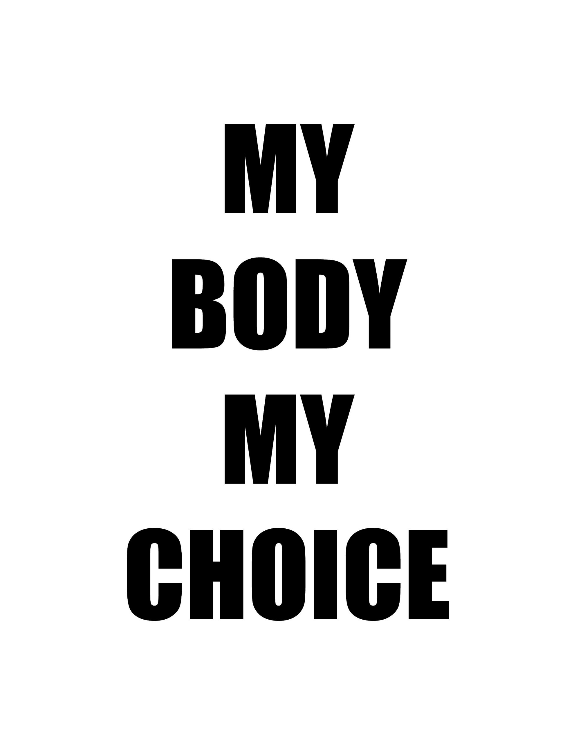Free printable download of pro-choice poster design...