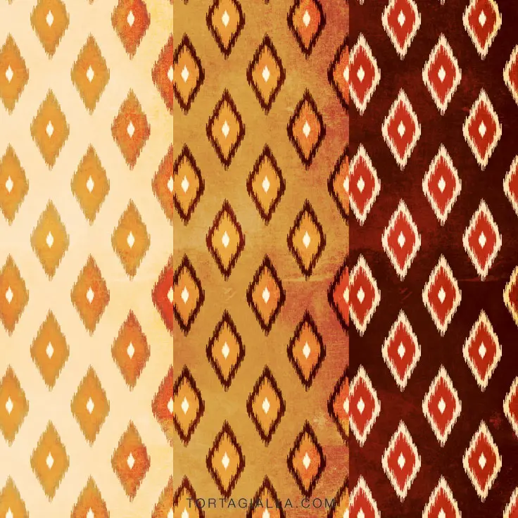 Here’s a set of ikat earthy patterned paper printables, grungy and textured for your junk journaling, scrapbooking and papercrafting projects! 