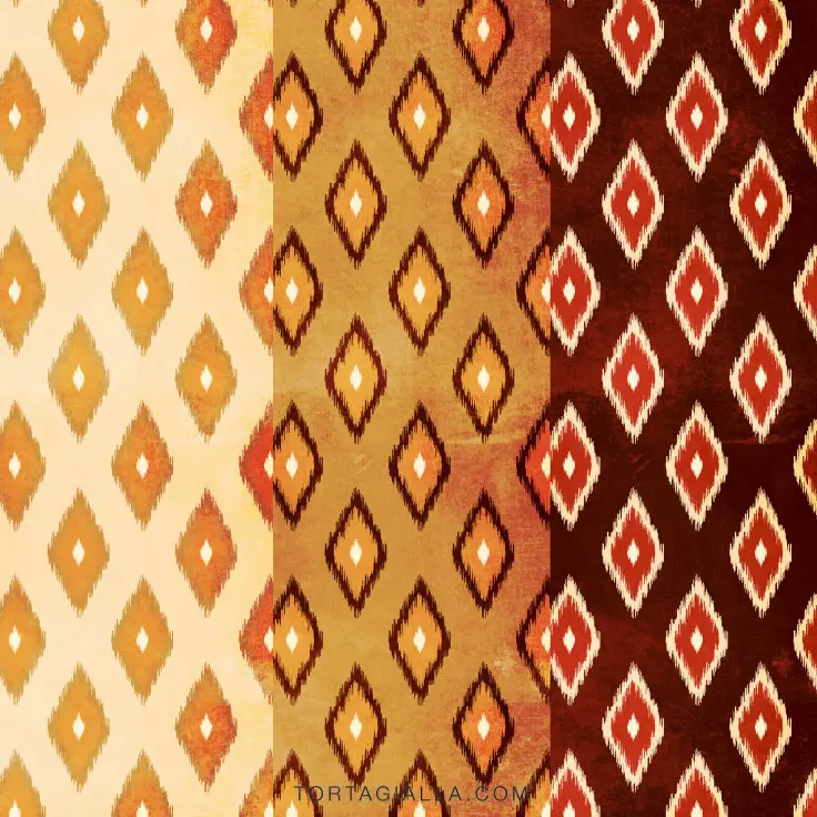 Here’s a set of ikat earthy patterned paper printables, grungy and textured for your junk journaling, scrapbooking and papercrafting projects!
