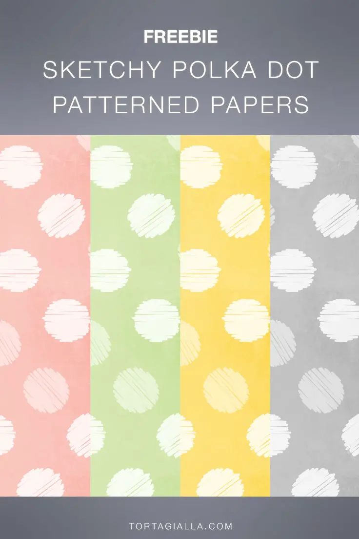 FREE DOWNLOAD: Download this set of free printable sketchy polka dot papers to use in your journaling, scrapbooking and all kinds of papercrafting projects!