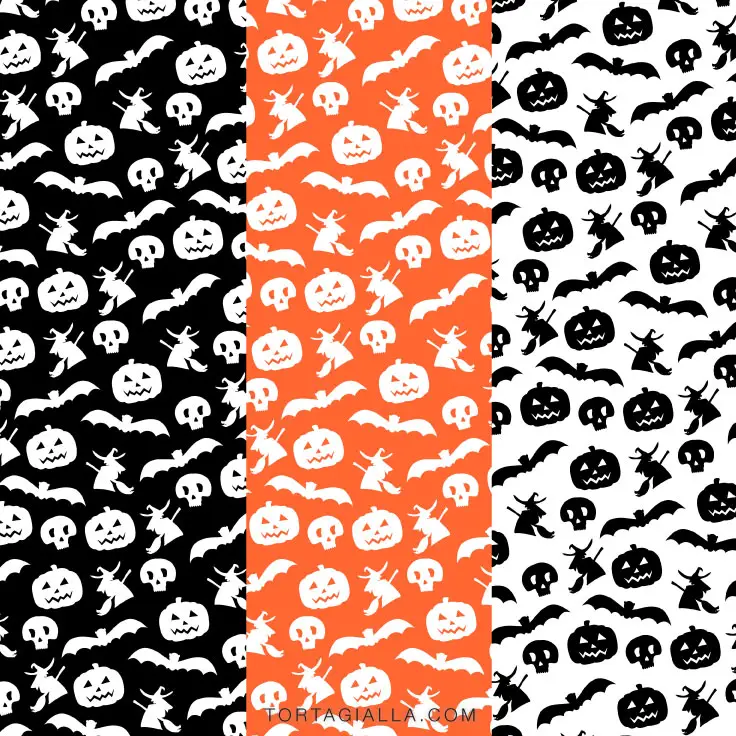 Download free halloween patterned paper printable