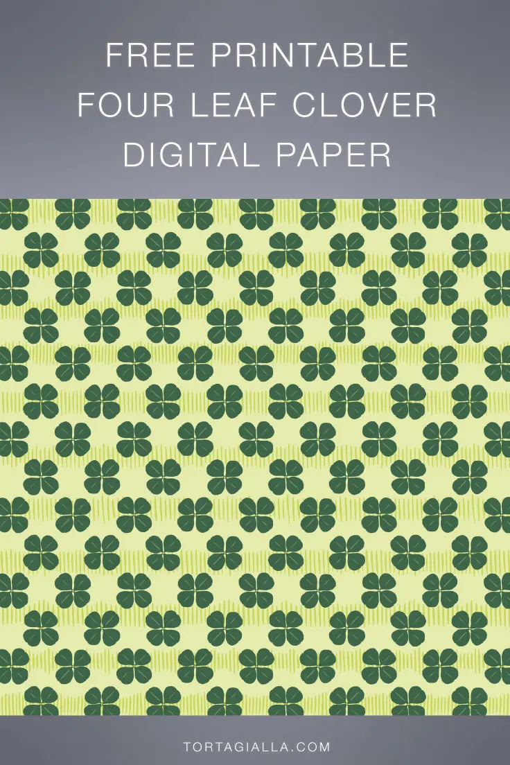 Preview of four leaf clover paper design