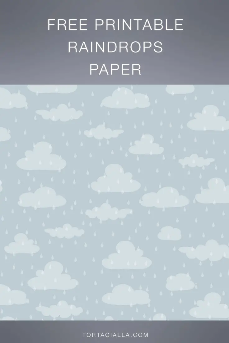 For free digital printables, check out tortagialla.com - Check out this free printable raindrops paper for a rainy day afternoon activity of journaling and collage.
