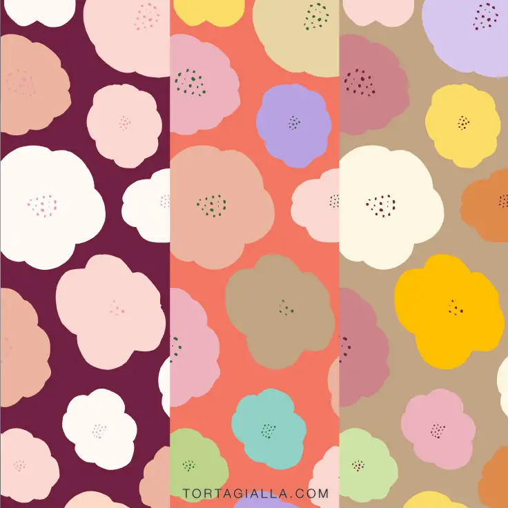 FREEBIE PREVIEW: Download free floral digital paper printables on tortagialla.com