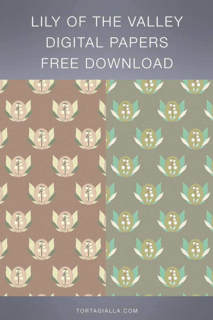 FREE DOWNLOAD - lily of the valley patterned papers on tortagialla.com