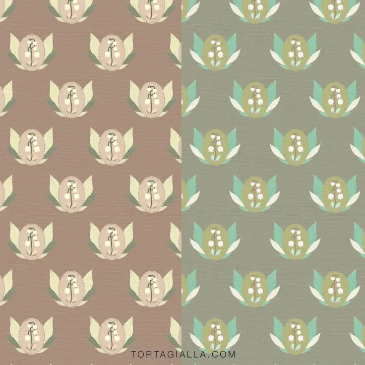 FREEBIE: Download these lily of the valley digital papers for all your papercrafting projects - on tortagialla.com